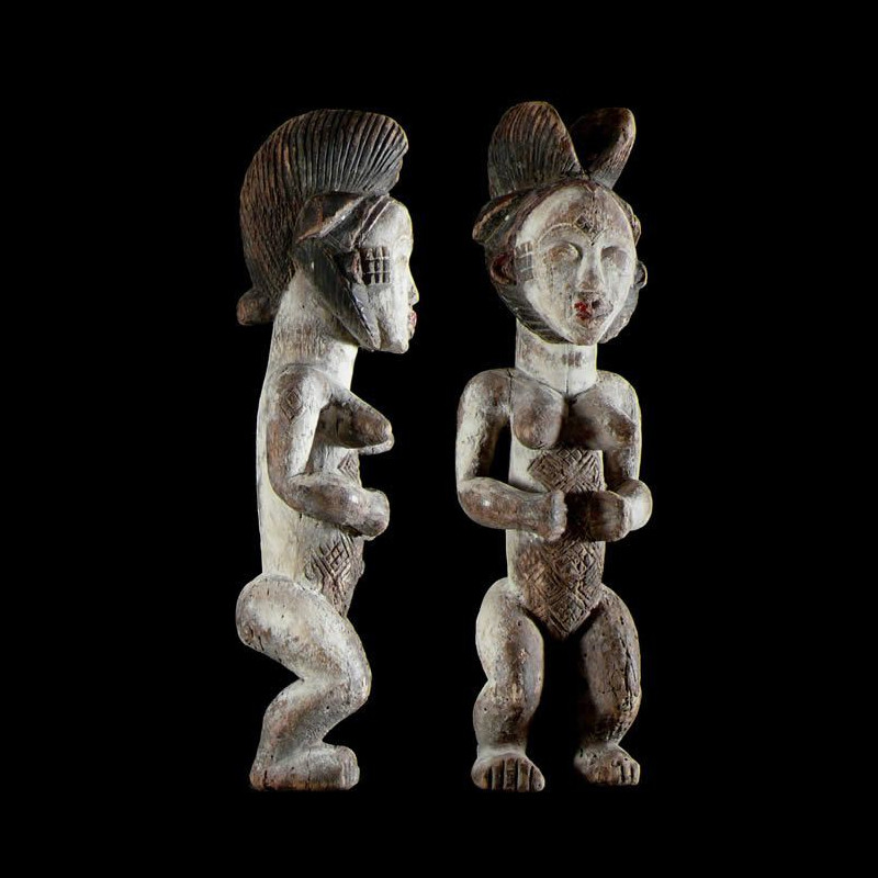 Statuette rituelle feminine - Punu / Pounou - Gabon
