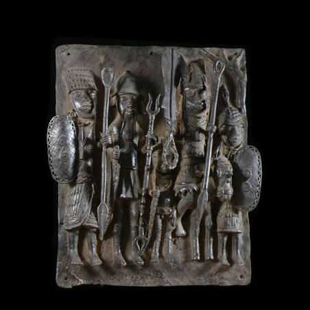 Plaque de palais - Nigeria - BIni Edo - Bronze cire perdue