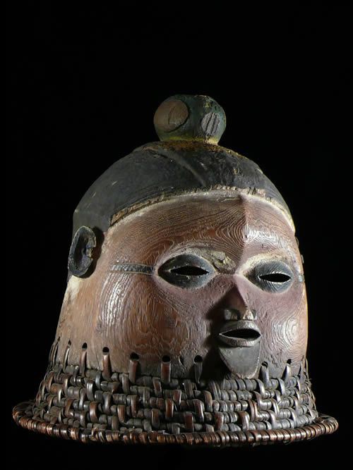 Masque initiatique Mukanda Kakungu - Suku - RDC Zaire