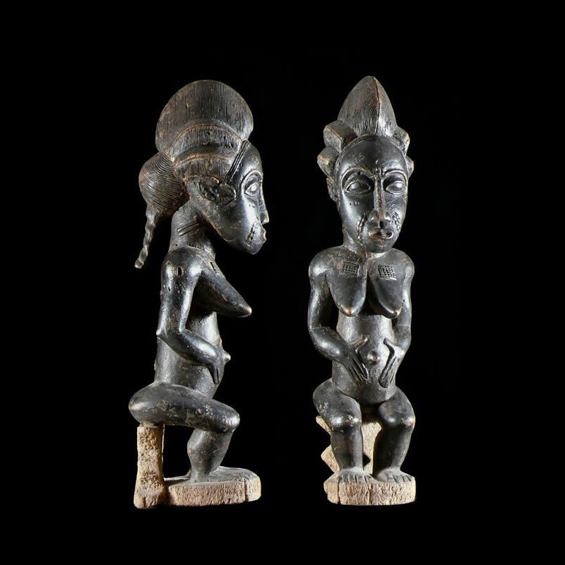 Statuette Commemorative Royale - Baoule - Côte d'Ivoire