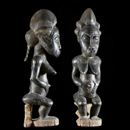 Statuette Commemorative Royale - Baoule - Côte d'Ivoire