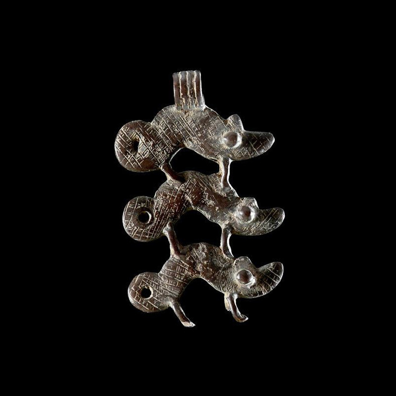 Pendentif amulette cameleons - Lobi - Burkina Faso