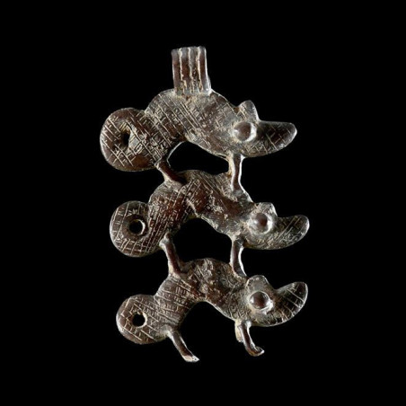Pendentif amulette cameleons - Lobi - Burkina Faso