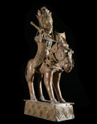 Oba et son cheval - Nigeria - BIni Edo - Bronze cire perdue