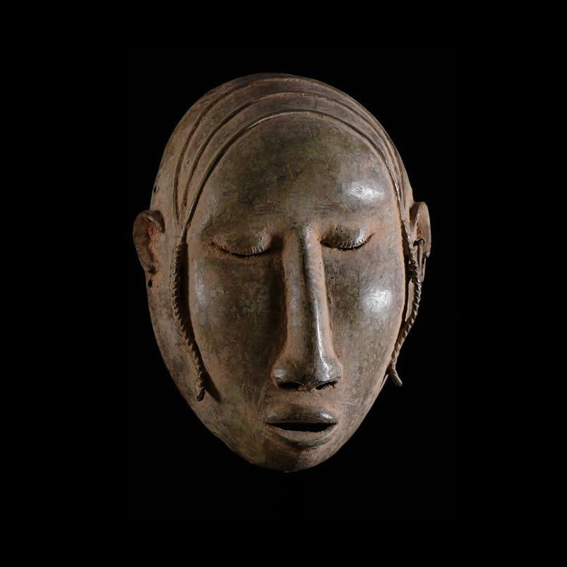 Masque en alliage de metal - Bambara - Mali