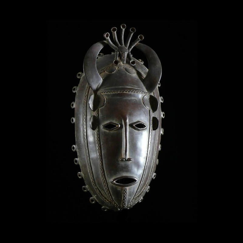 Masque en alliage de metal - Dioula - Côte d'Ivoire