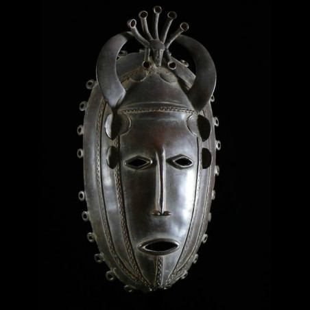 Masque en alliage de metal - Dioula - Côte d'Ivoire