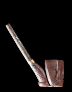Pipe a tabac en bois - Mossi - Burkina Faso