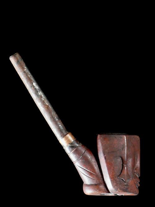 Pipe a tabac en bois - Mossi - Burkina Faso