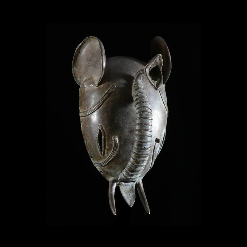 Masque en alliage de metal - Kulango - Côte d'Ivoire