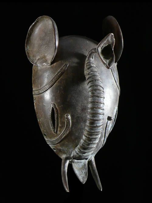 Masque en alliage de metal - Kulango - Côte d'Ivoire