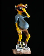 Sculpture Shetani Footballleur - George Lilanga - Makonde