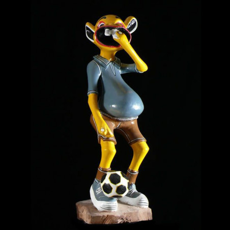Sculpture Shetani Footballleur - George Lilanga - Makonde