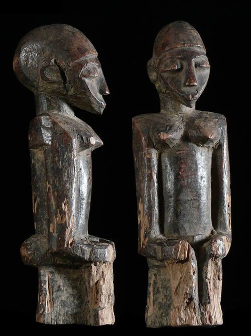 Fetiche Bateba ou Bouthiba ordinaire assis - Lobi - Burkina
