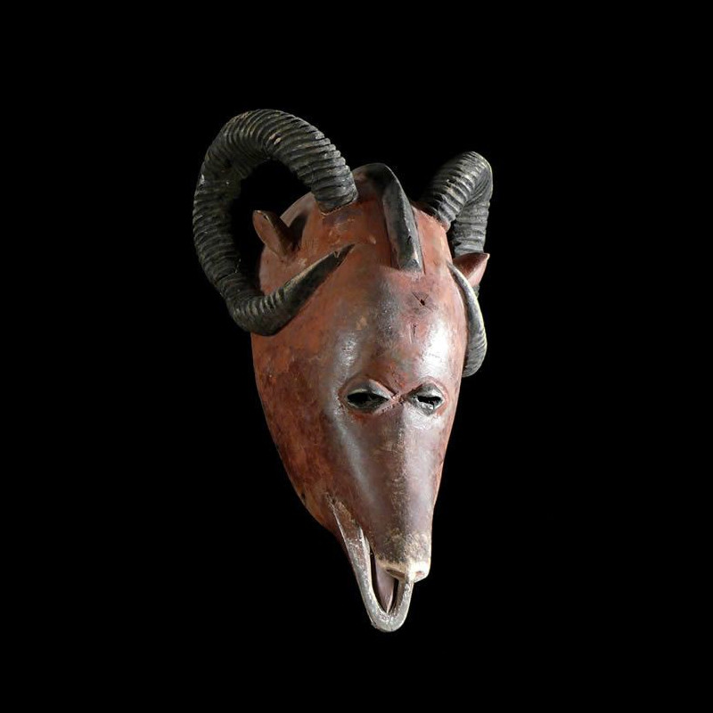 Masque Zoomorphe Belier - Gouro - Côte d'Ivoire