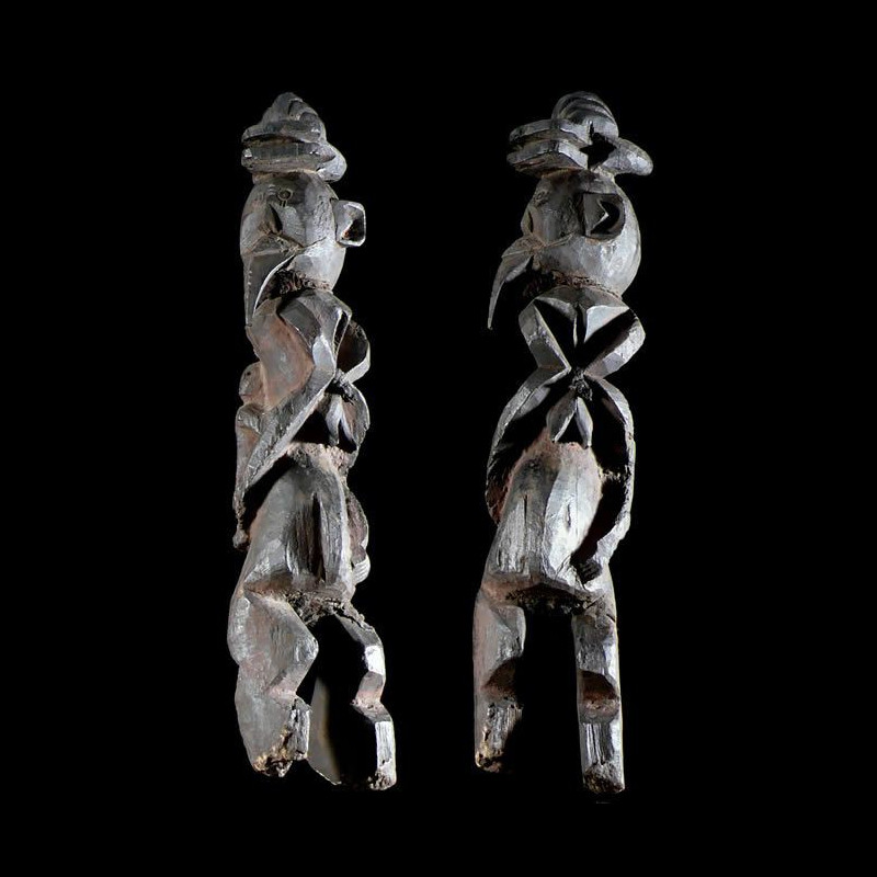 Statuette Maternite Zoomorphe - Chamba - Nigeria