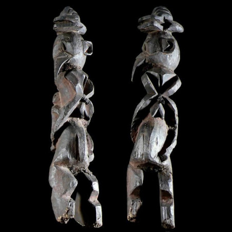 Statuette Maternite Zoomorphe - Chamba - Nigeria