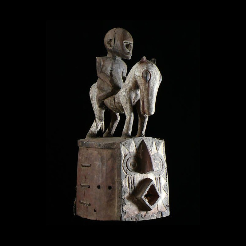 Masque Casque Cavalier Polychrome Bolo - Bobo - Burkina Faso