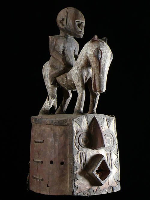 Masque Casque Cavalier Polychrome Bolo - Bobo - Burkina Faso