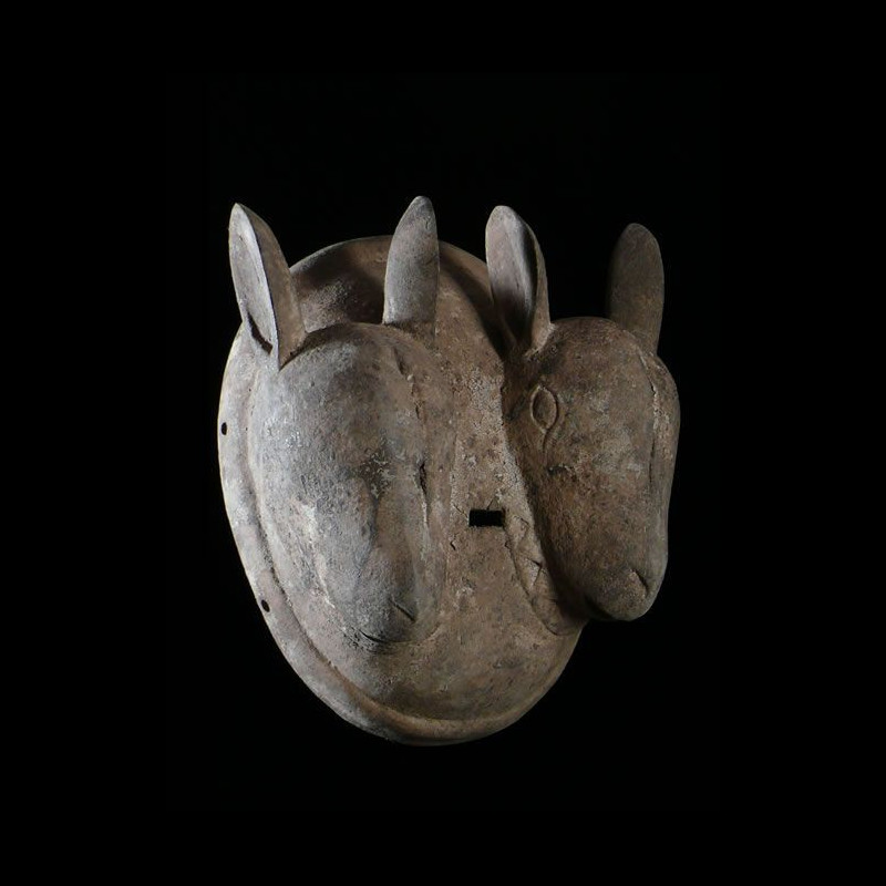 Masque Double Beliers - Baoule - Côte d'Ivoire