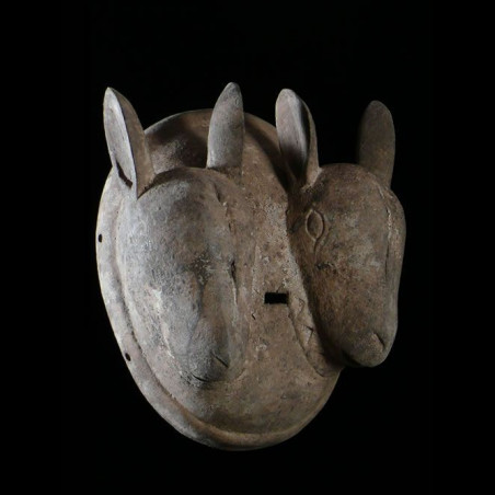 Masque Double Beliers - Baoule - Côte d'Ivoire
