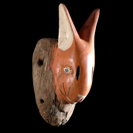 Masque Belier polychrome - Baoule - Côte d'Ivoire