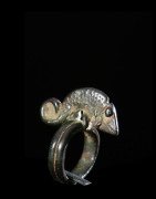 Bague amulette cameleon - Lobi - Burkina Faso