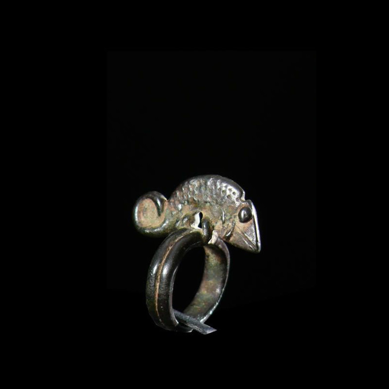 Bague amulette cameleon - Lobi - Burkina Faso