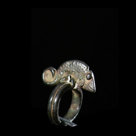 Bague amulette cameleon - Lobi - Burkina Faso