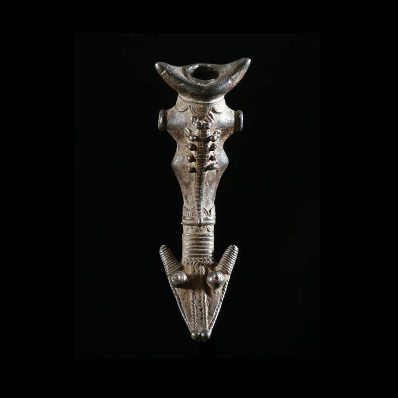 Sifflet en bronze - Lobi / Gan - Burkina Faso - Aerophones