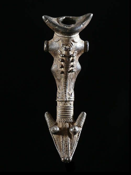 Sifflet en bronze - Lobi / Gan - Burkina Faso - Aerophones