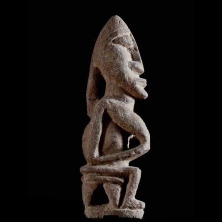 Statuette anthropomorphe en pierre - Dogon ? Lobi ? - Mali