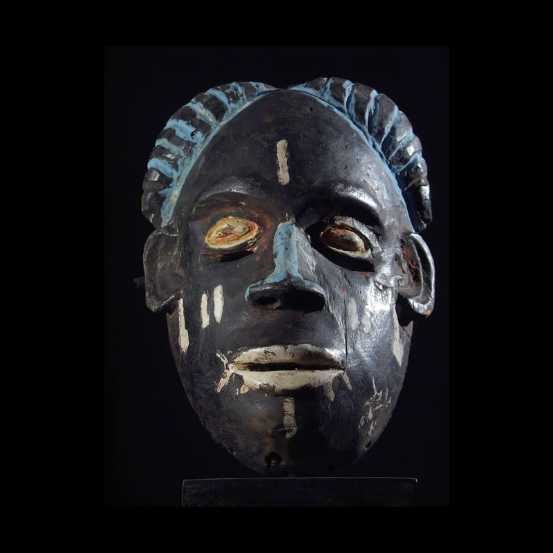 Masque ancien Igbo porte - Nigeria - Masque africain