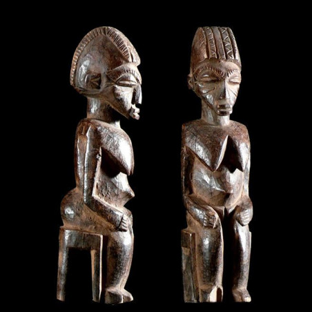 Fetiche Bateba ou Bouthiba ordinaire assis - Lobi - Burkina