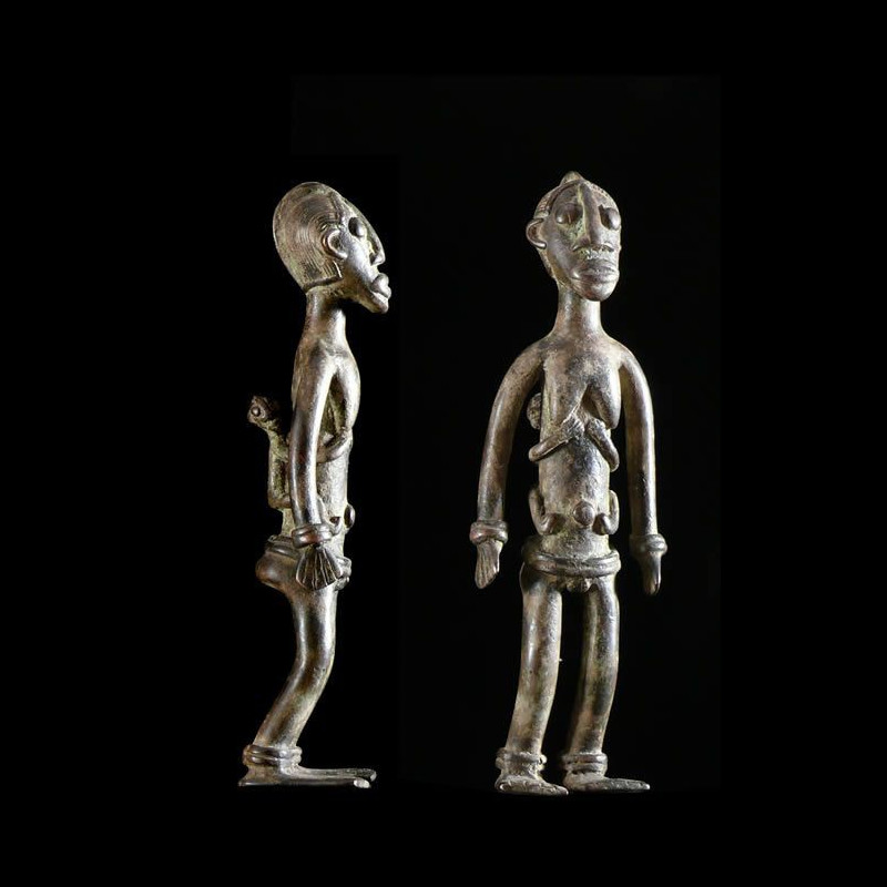 Maternite en bronze - Lobi - Burkina Faso