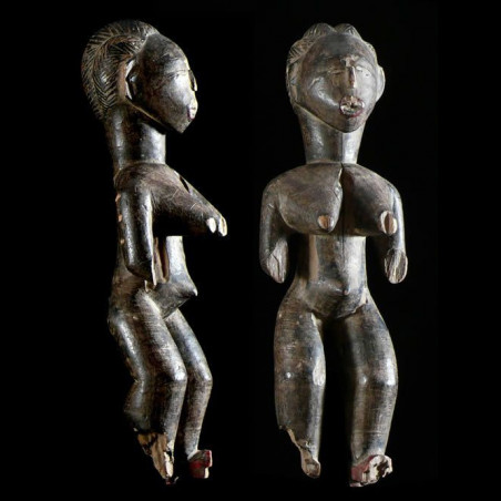 Statue de Reine ou ancetre Feminin Abron - Ghana / Côte d'Ivoire