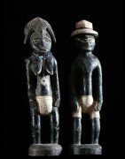 Statuettes polychromes anciennes - Baoule / Tagwana - Cote Ivoir