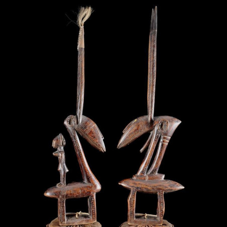 Cimiers Gazelle Ti Wara / Ci Wara Couple - Bambara / Bamana - Mali