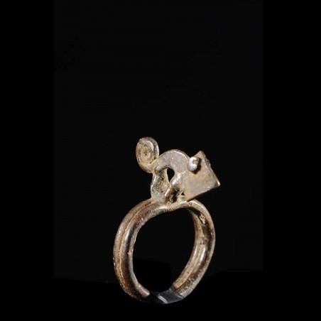 Bague amulette cameleon - Lobi - Burkina Faso