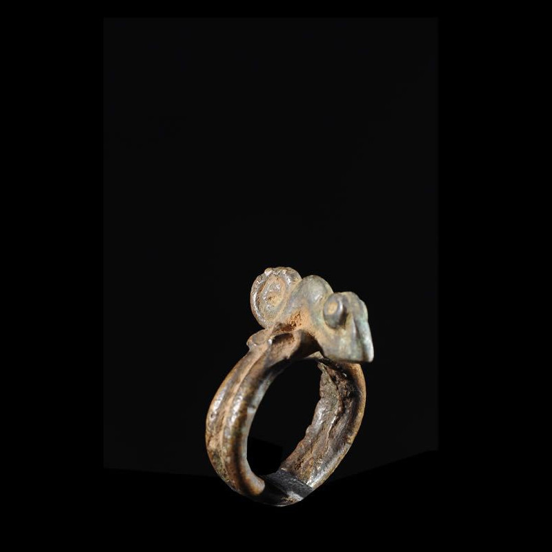 Bague amulette cameleon - Lobi - Burkina Faso