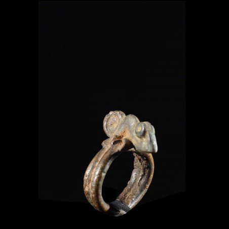 Bague amulette cameleon - Lobi - Burkina Faso