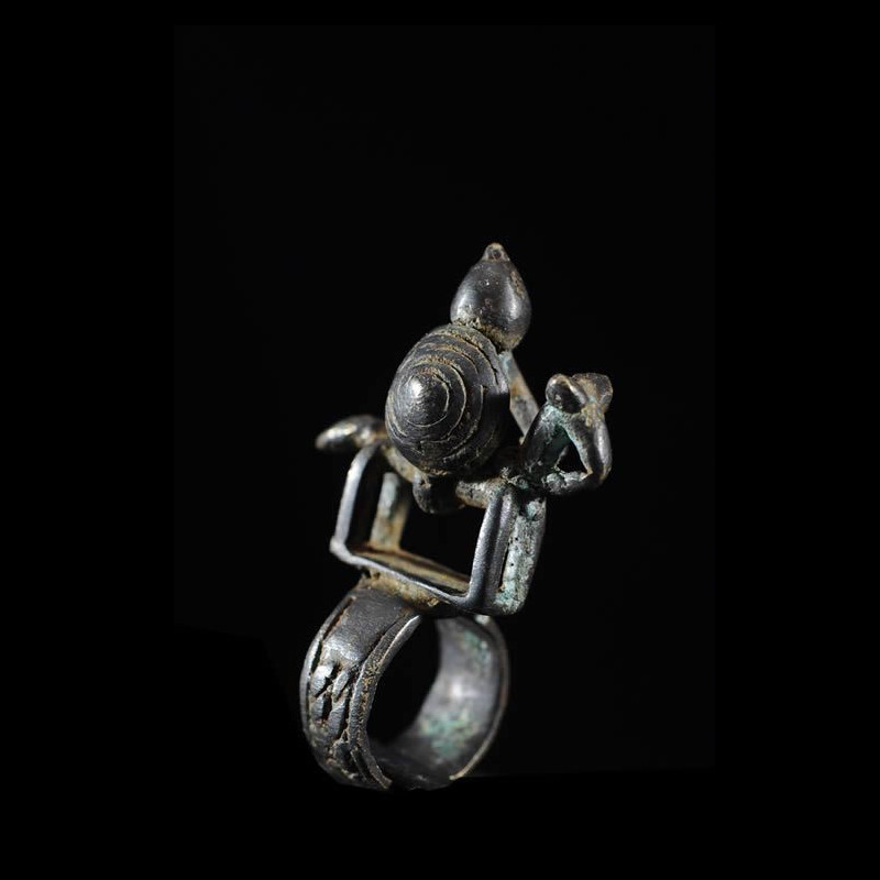 Bague amulette cavalier - Dogon - Mali