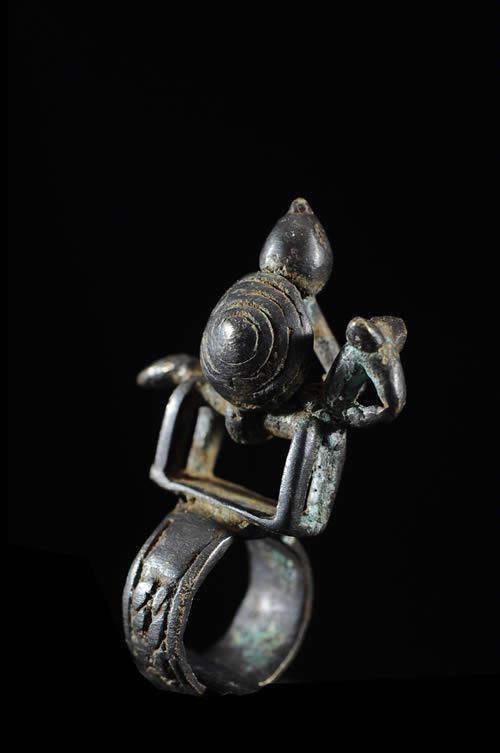 Bague amulette cavalier - Dogon - Mali