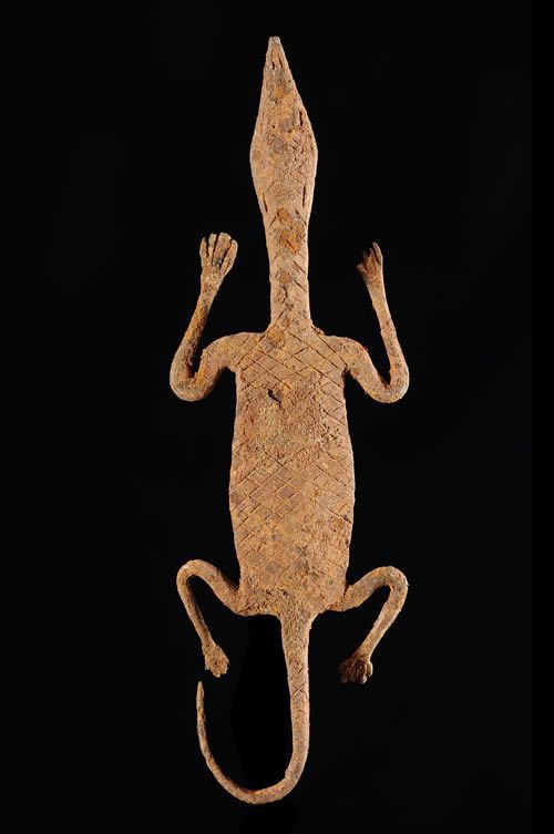 Fer noir autel Crocodile - Lobi - Burkina Faso