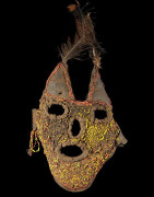 Masque initiatique Marmo en cuir - Iraqw - Tanzanie