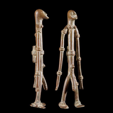 Statuette divinatoire Tugubele en Bronze - Senoufo - Côte d'Ivoire