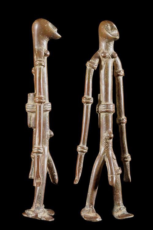 Statuette divinatoire Tugubele en Bronze - Senoufo - Côte d'Ivoire
