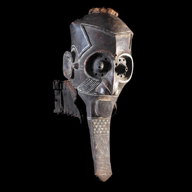 Masque Funeraire Inhuba Kabongo - Kuba / Kete - RDC Zaire