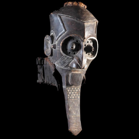 Masque Funeraire Inhuba Kabongo - Kuba / Kete - RDC Zaire