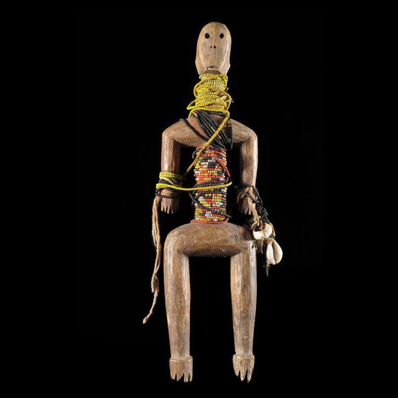 Poupee Namji - Nigeria / Cameroun - Poupee perles africaines